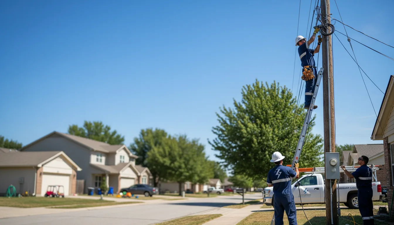 Residential electrician providing installation services in Saint David, ME